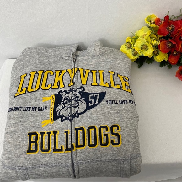 LUCKY BRAND boy’s youth full zip graphic hoodie - Picture 4 of 4